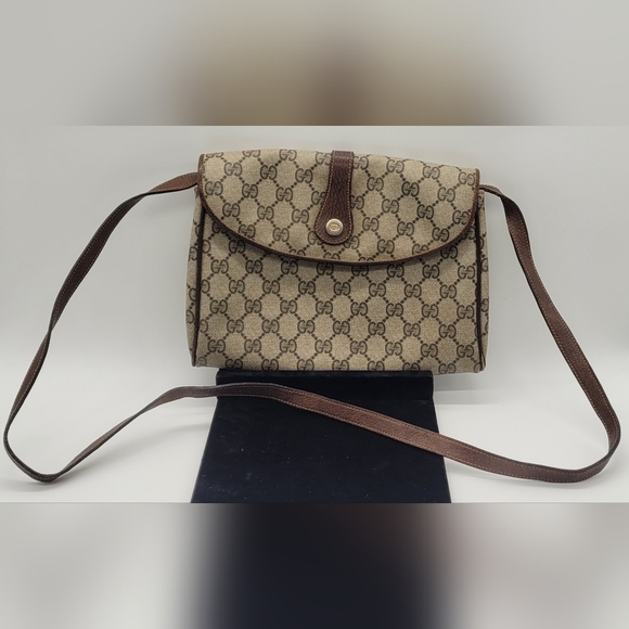 Rare Vintage GUCCI GG Supreme Crossbody Shoulder Clutch Bag 001 059 1923​​​ - Picture 2 of 12
